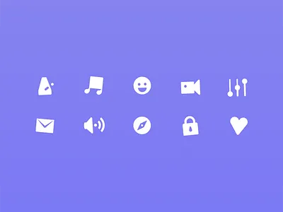 Youdio Icons app audio iconography icons metronome music video