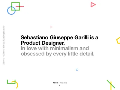 Workin' on my new portfolio colour design helvetica minimal portfolio typography ui ux