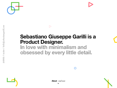 Workin' on my new portfolio colour design helvetica minimal portfolio typography ui ux