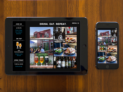 Discretion Brewing - Responsive Brewery Website brewery brewing illustration mobile responsive santa cruz scroll jacking tablet web design