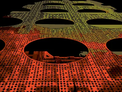 Psychedelic Dream (Chelsea NYC) circles green hotel manhattan new york nyc psychedelic red