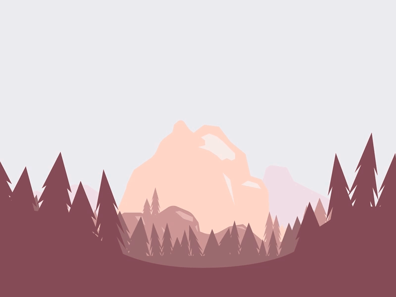 Mt. Jello animation forest gif landscape mountain vector wilderness