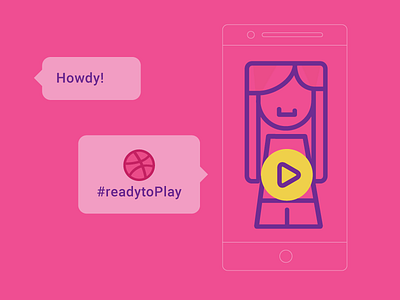 Dribbble Shot debut design nonsense pink ui