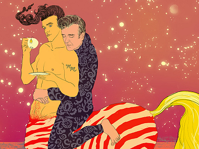Morrissey on Morrissey centaur editorial horse illustration morrissey music musicians portrait the smiths