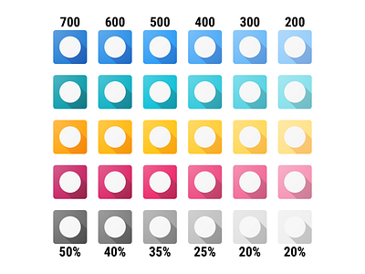 Iconography Guide graphic guidelines guides iconography infographic palette shadows