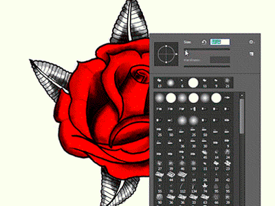 Making a Rose draw drawing flash ink inked photoshop rosas rose speedpaint tattoo tatuajes