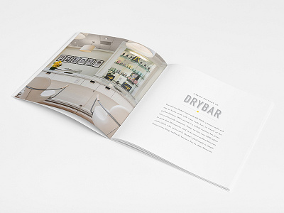 Drybar - Product Book - About Drybar about blowdryer book composition design drybar layout magazine mockup product square yellow