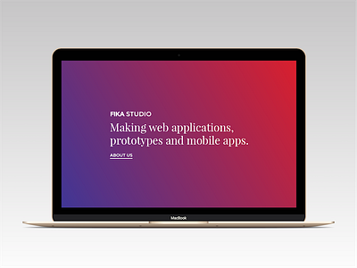 Fika Studio Website apps fika gradient studio website websites
