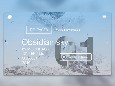 Oscil8 Release electronic music graphic design home page music release slideshow ui ux website