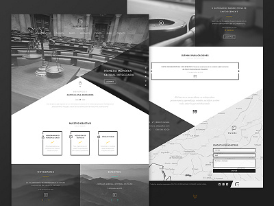 Garcia Luna Lawyers design elegance landing law lawyer legal web