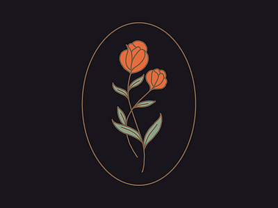 Oh death... flower flowers icon minimal oval vintage