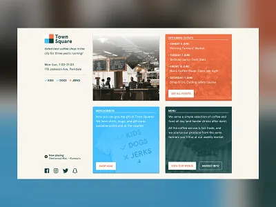 Town Square cafe coffee shop net mag net magazine no jerks restaurant