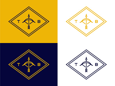 Bow & Arrow arrow bow design gold icon identity logo mark