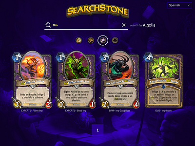 Searchstone - Results api card hearthstone search search engine