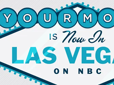 Vegas Sign Adaptation blue lights move sign vegas your