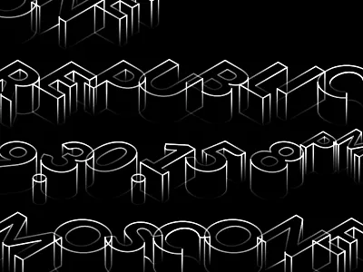 Poster Type black gradient overlap type white