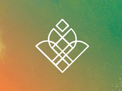 Logo Exploration abstract flower geometry grow logo monoline plant