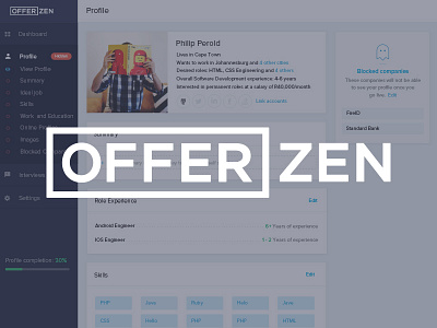 Offerzen Brand branding developers logo offerzen ui ux