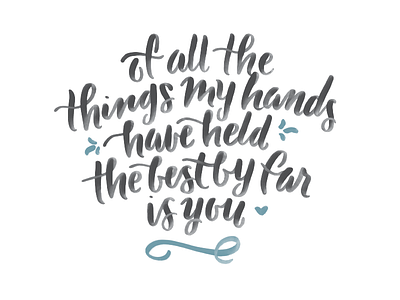 Nursery Print hand lettering illustration lettering lyrics nursery print