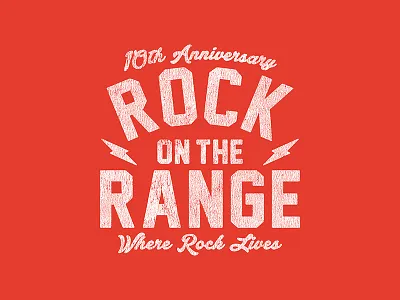 Rock on the Range - Rock Type letters oldschool script texture type typography vintage