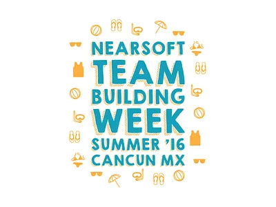 TBW Cancun Tee beach building cancun nearsoft team tee