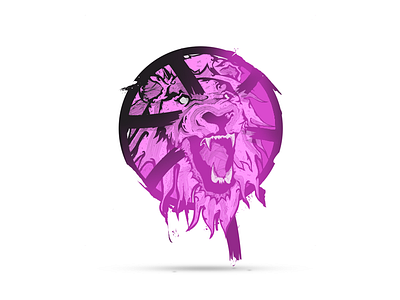 First Shot dribbble expressive first shot free lion pink thankyou