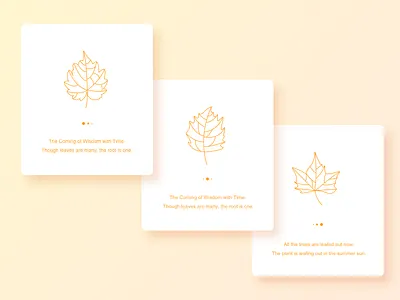 Leaf introduction page design