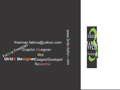 Business Card3 business card graphic design typography