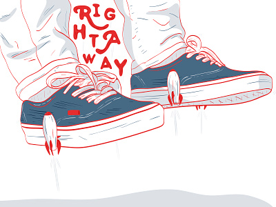 Right Away feet footwear free illustration illustrator rightaway rocket rockets shoes skate skateboard vans