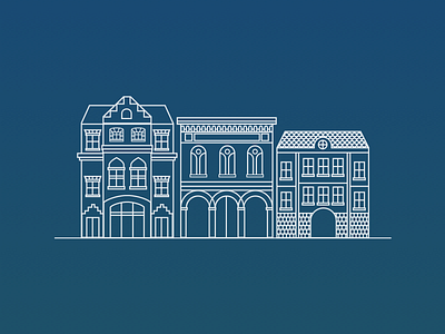 Buildings building city gothenburg house illustration line vector