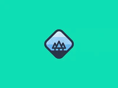 Outdoor badge badge outdoor trees