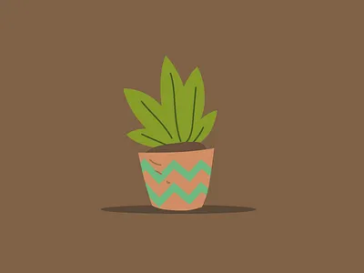 Gardening topper - potplant 2 design fertiliser flat gardening green grow illustration nature pot plant vector