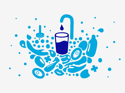 Global Goals animation clean drop fresh glass global goal human illustration motion splash water