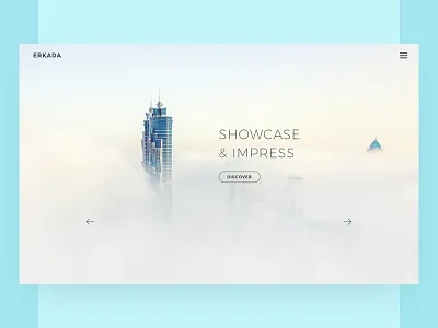 Erkada hero area clean hero hero area minimalist. slider top web web design