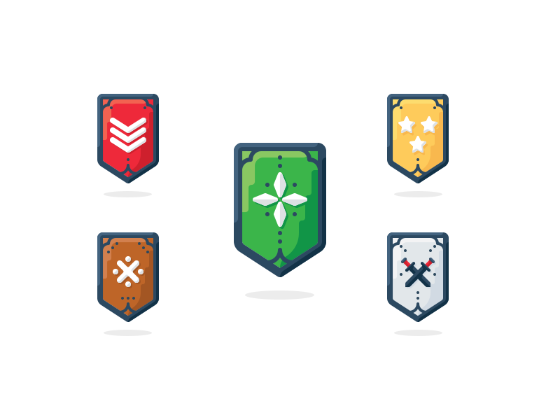 Rank badges by Dmitriy Mir on Dribbble