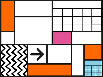 Shapes & Textures branding colors expo letters shapes textures