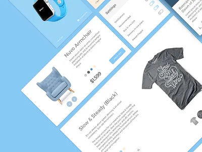 Dreamy UI Kit for Adobe XD adobexd blog design dreamy ecommerce news nickparker projectcomet uikit ux web