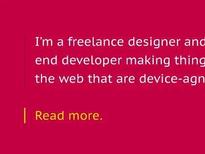 Accent Experiment accent experiment portfolio redesign text