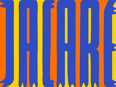 the one & only, jacaré. letterad lettering type typography