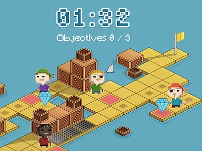 Pirate Bay Game app game mobile pirates pixel art puzzle