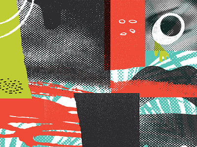WYLD collage halftone texture