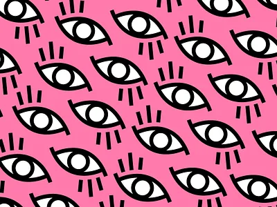 eye candy design eye eyes flat illustration pattern pink