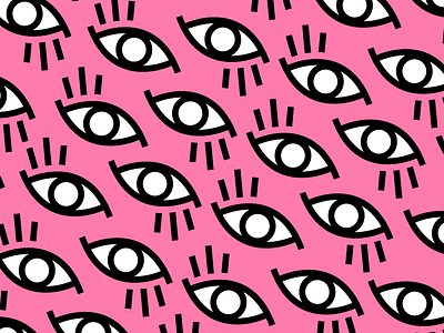 eye candy design eye eyes flat illustration pattern pink
