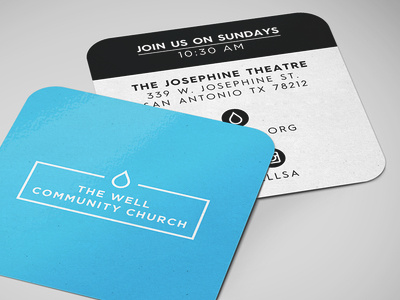 The Well Community Church - Invite Card branding corporate branding design logo