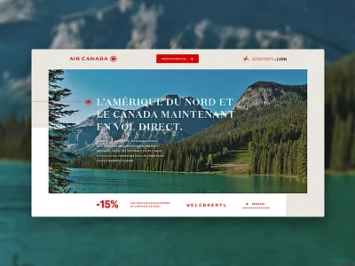 Discarded design for Lyon Airport x Air Canada air aircanada airport america canada flat flight lyon nature red