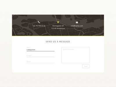 Daily UI #028 028 contact contactus dailyui flat ui ux