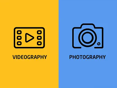 Backpack Artists Icons branding camera film icon photographer vector video videographer