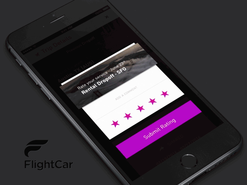 Rating UI Animation animation feedback mobile modal rating stars survey