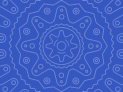 Gear mandala blueprint gear mandala outline pattern