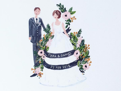 Elegant details cards flowers invitations painting wedding invitations wedding stationery weddings